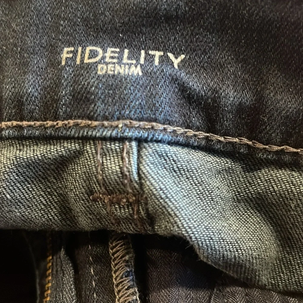 Fidelity Torino Slim Dark Wash Jeans 29 Minimal Stretch Clean Denim - Picture 7 of 11